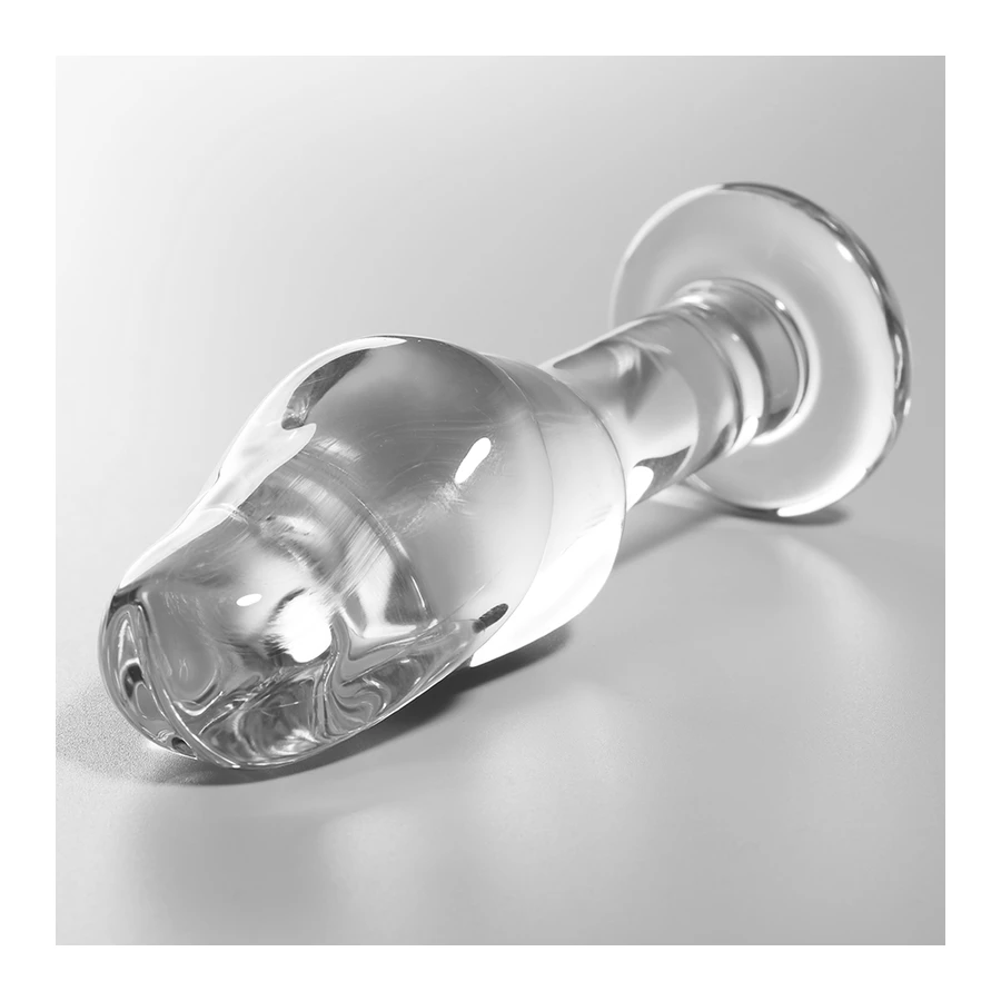 NEBULA SERIES BY IBIZA - MODELL 6 ANALPLUG BOROSILIKATGLAS 12,5 X 4 CM ROSA